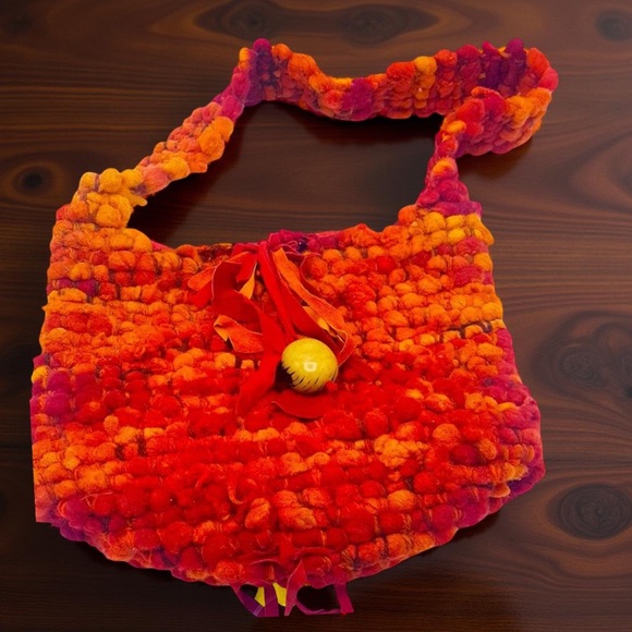 Boho Bag Crochet Purse Large Chunky Woven bag Hand crafted - Picture 14 of 14